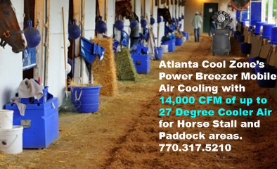 Atlanta Cool Zone  is the leading Power Breezer to amusement parks, equestrian centers, restaurants, concert venues, theme parks. Power Breezer for Sale